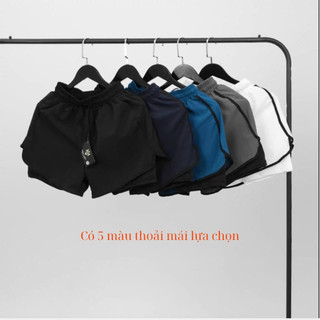 Quần Bó Cơ, Quần Đùi 2 Lớp, Quần Short 2 Lớp, Co Giản Thoáng Khí, Bó Cơ QN143