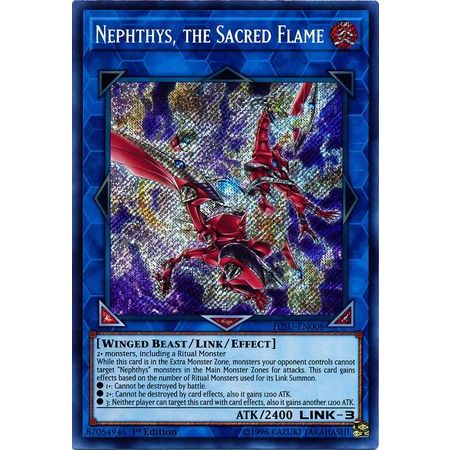 Thẻ bài Yugioh Nephthys, the Sacred Flame - HISU-EN008 - Secret Rare 1st Edition