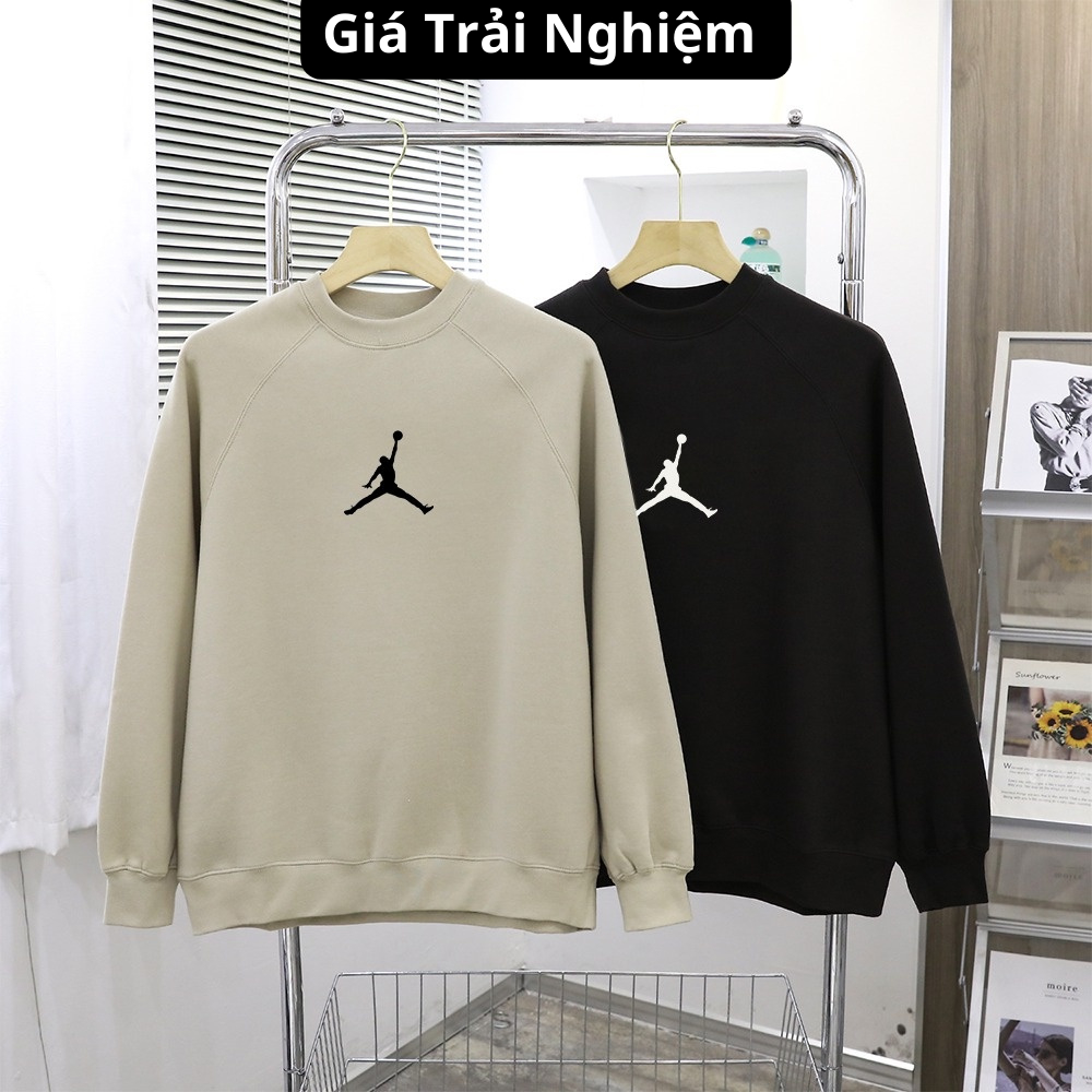 Áo Sweater Local Brand Unisex DEFINE "Jordan", Áo Nỉ Lót Bông form rộng Nam Nữ Unisex