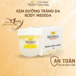 Kem dưỡng trắng da toàn thân mediga cao cấp 100g - nâng tone cấp ẩm dưỡng da trắng đều tự nhiên