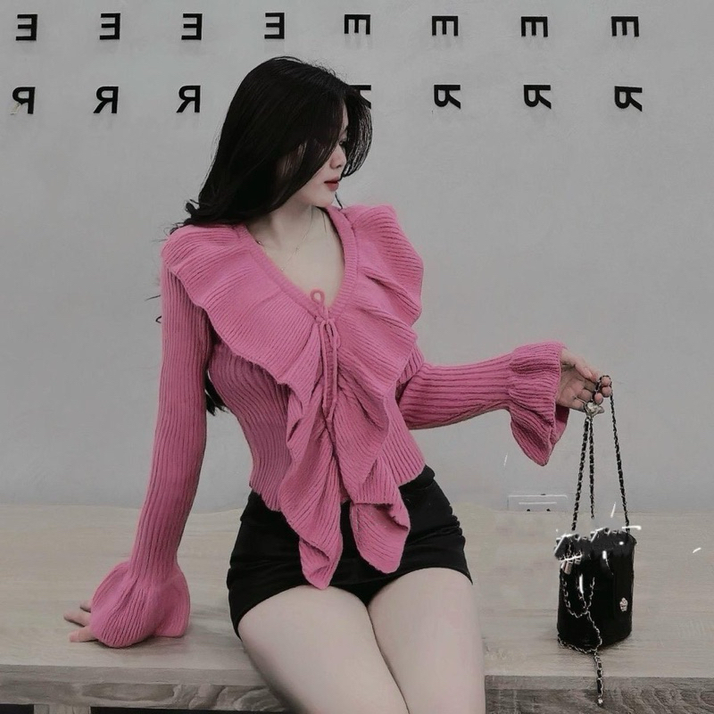 Áo Len Bèo Tay Loe Hàng Quảng Châu Loại 1