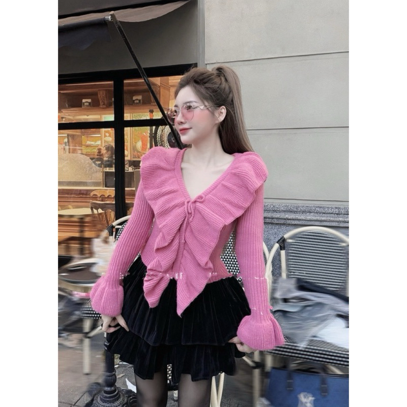 Áo Len Bèo Tay Loe Hàng Quảng Châu Loại 1