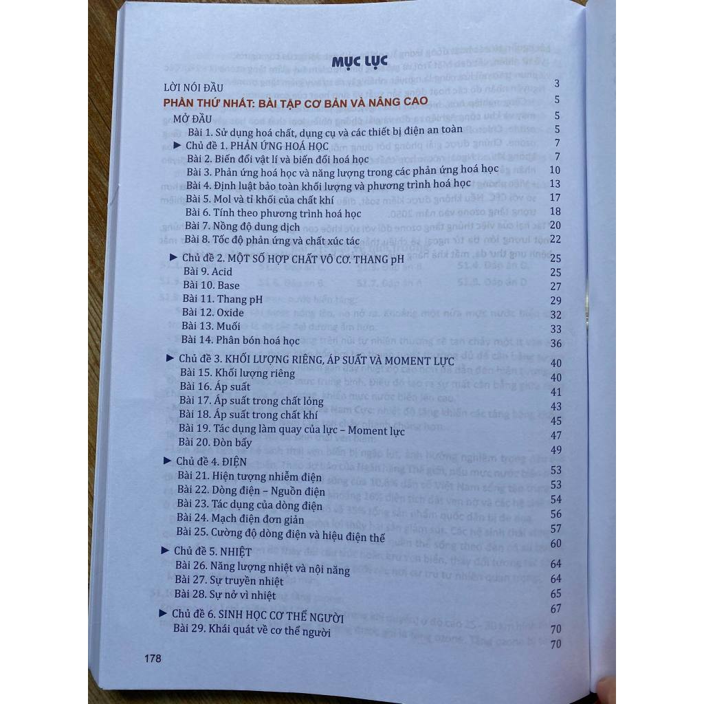 Sách - Bài tập cơ bản và nâng cao Khoa học tự nhiên 8