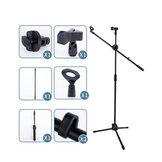 Chân để micro cao 3 chia tặng kèm 2 kẹp micro.