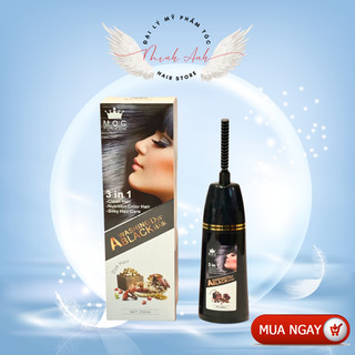 Dầu gội phủ bạc thảo mộc MOC 200ml - Dầu gội đen tóc không dính da đầu Minh Anh Hair Stores