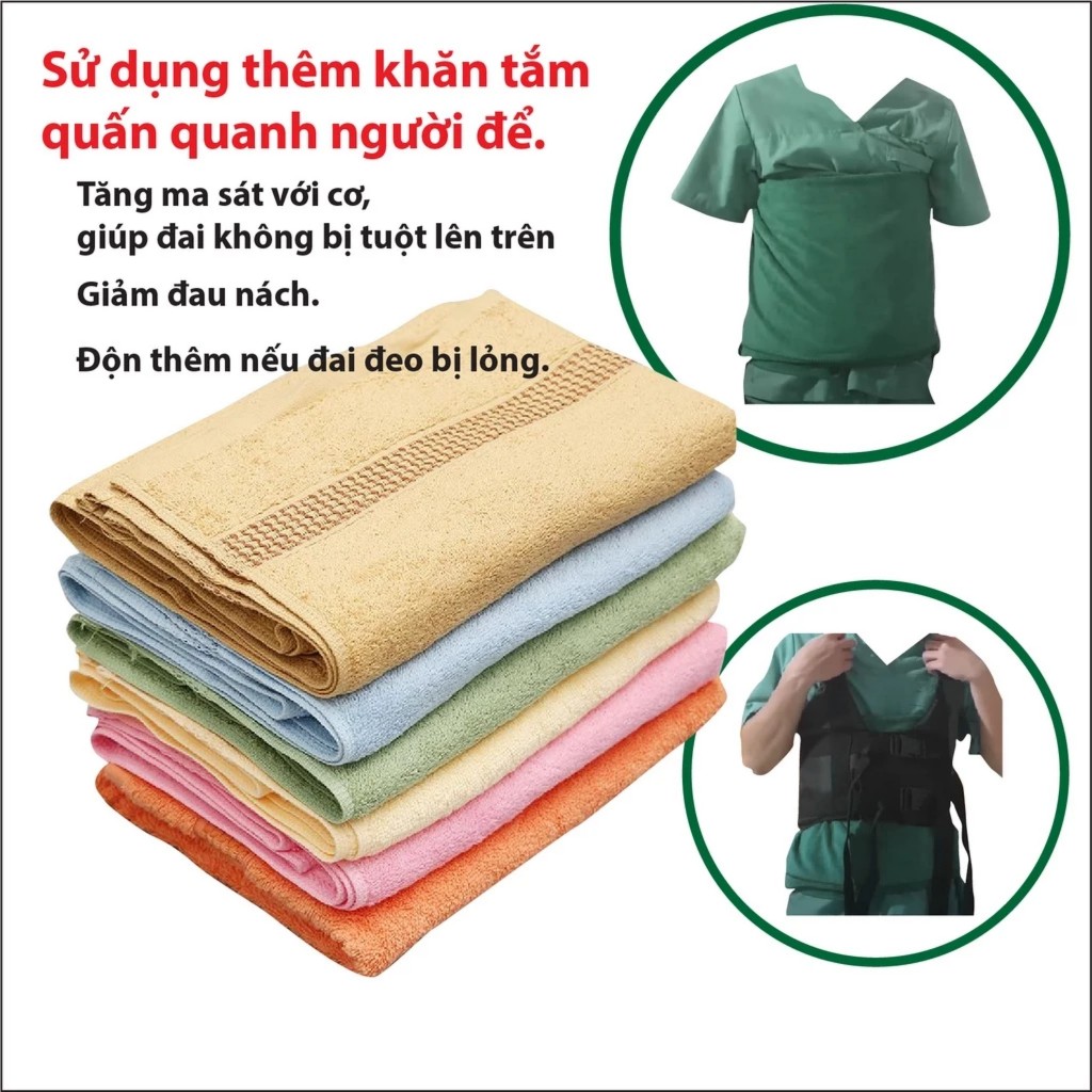 Đai Treo Xà Đơn Kéo Dãn Cột Sống - Có Đệm Nách Dày - Móc Sắt Loại Mới - Cải Thiện Thoát Vị, Thoái Hóa