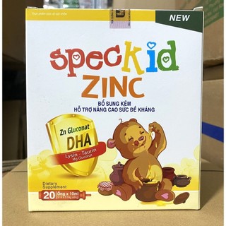 Speckid Zinc bổ sung kẽm, hỗ trợ ăn ngon, tăng cường sức khỏe, đề kháng, tăng cường miễn dịch