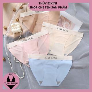 Quần lót nữ đúc su khoét hông in chữ PING LENG Q20244