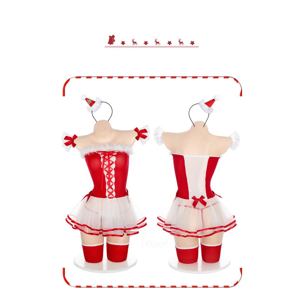 Đồ cosplay sexy giáng sinh Christmas kèm phụ kiện cao cấp váy liền thân Noel gợi cảm đáng yêu BIKI HOUSE N797 - TPHCM | BigBuy360 - bigbuy360.vn