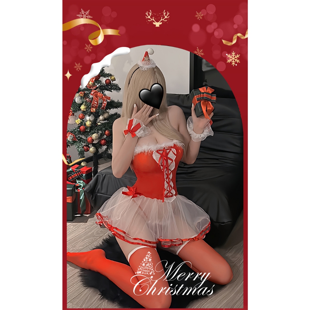 Đồ cosplay sexy giáng sinh Christmas kèm phụ kiện cao cấp váy liền thân Noel gợi cảm đáng yêu BIKI HOUSE N797 - TPHCM | BigBuy360 - bigbuy360.vn