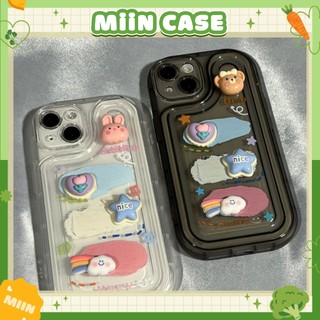 Ốp Lưng iPhone Silicon Graffiti Gắn Charm Nổi 3D, Chống Sốc, Bảo Vệ Camera - iP 6/6s/7/8/Plus/XS/11/12/13/14/15/Pro/Max