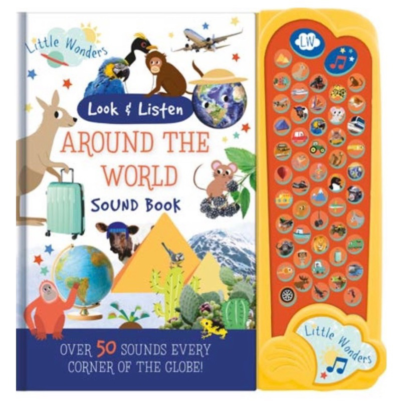 LITTLE WONDERS LOOK & FIND SOUND BOOK_sách âm thanh 50 nút cho bé mẫu mới 2023