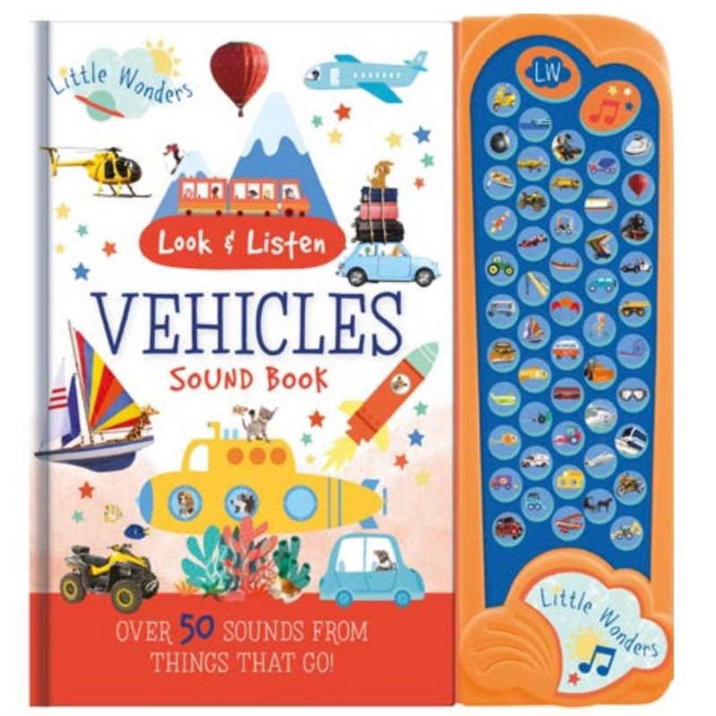 LITTLE WONDERS LOOK & FIND SOUND BOOK_sách âm thanh 50 nút cho bé mẫu mới 2023