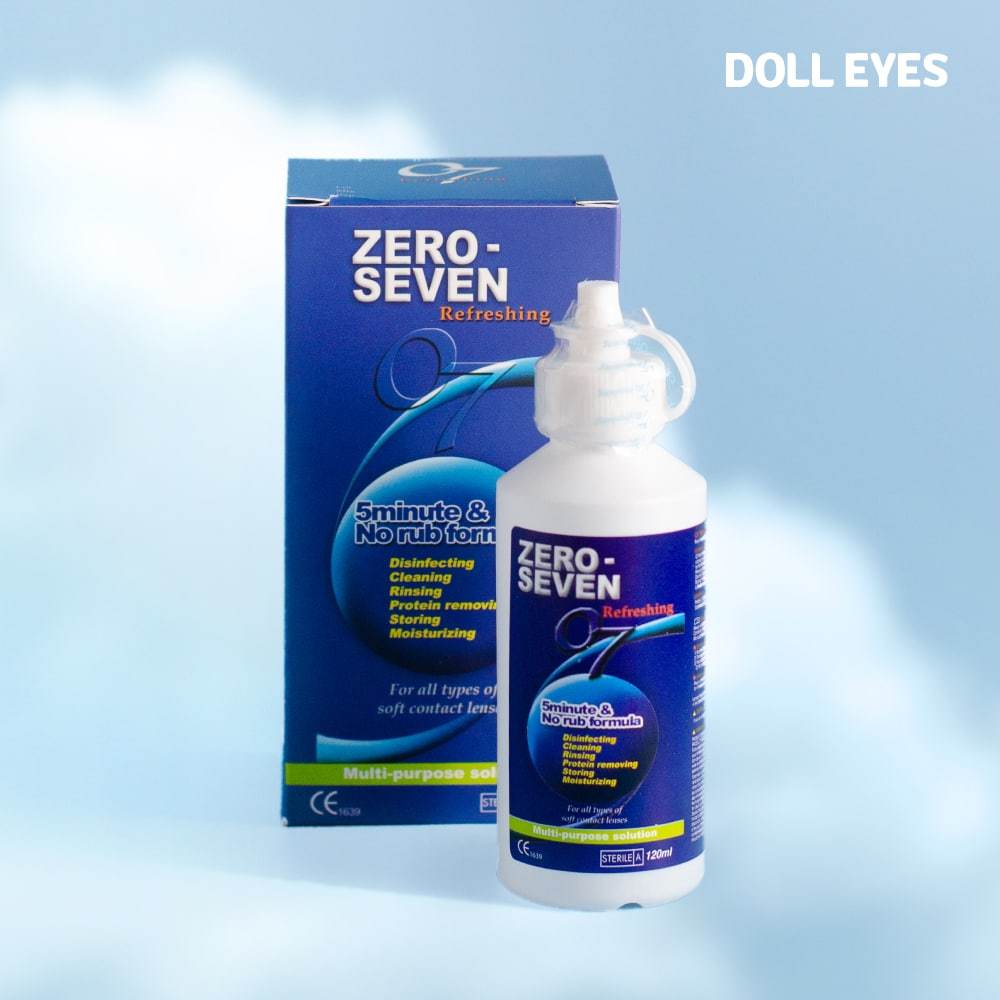 Dung dịch ngâm lens DOLL EYES - Zero Seven  - Dung tích 120ml