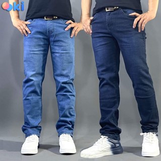 Quần Jeans Ống Suông Ooki Quần Bò Nam Ống Xuông Trẻ Trung Cho Mọi Lứa Tuổi Dễ Phối Đồ 40-85Kg 3 Màu Cơ Bản