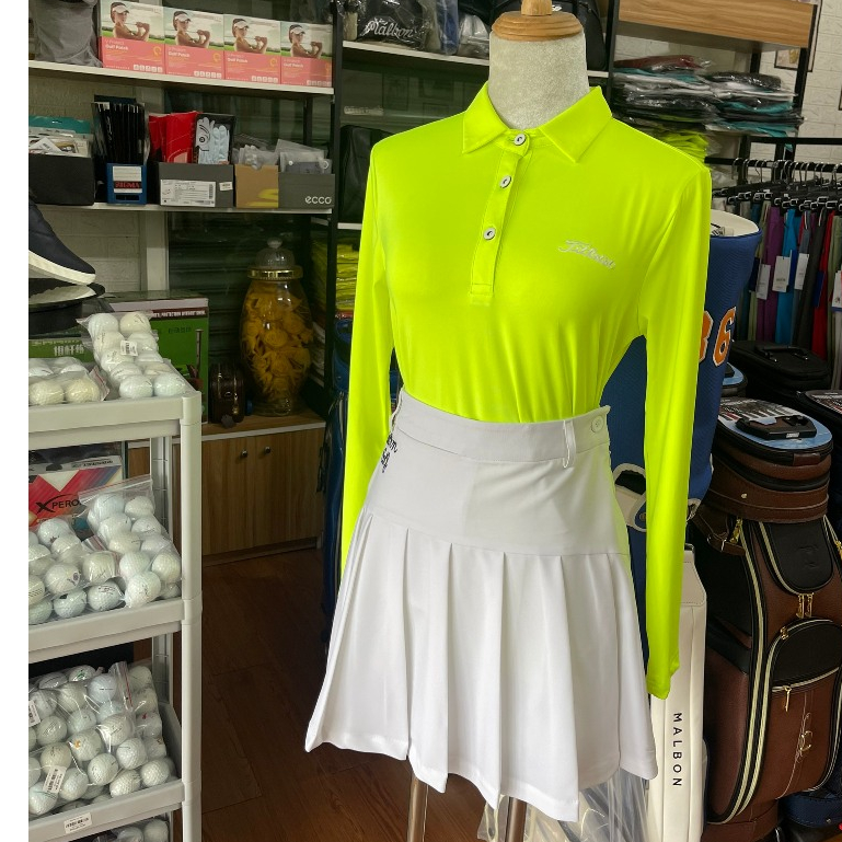Áo thể thao tay dài chính hãng Titleist thoáng khí mềm mại thời trang dành cho nữ