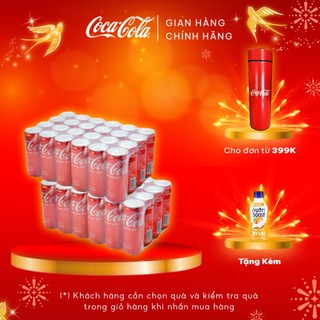 Combo 2 lốc 24 lon nước giải khát coca-cola vị nguyên bản original lon 320ml/lon
