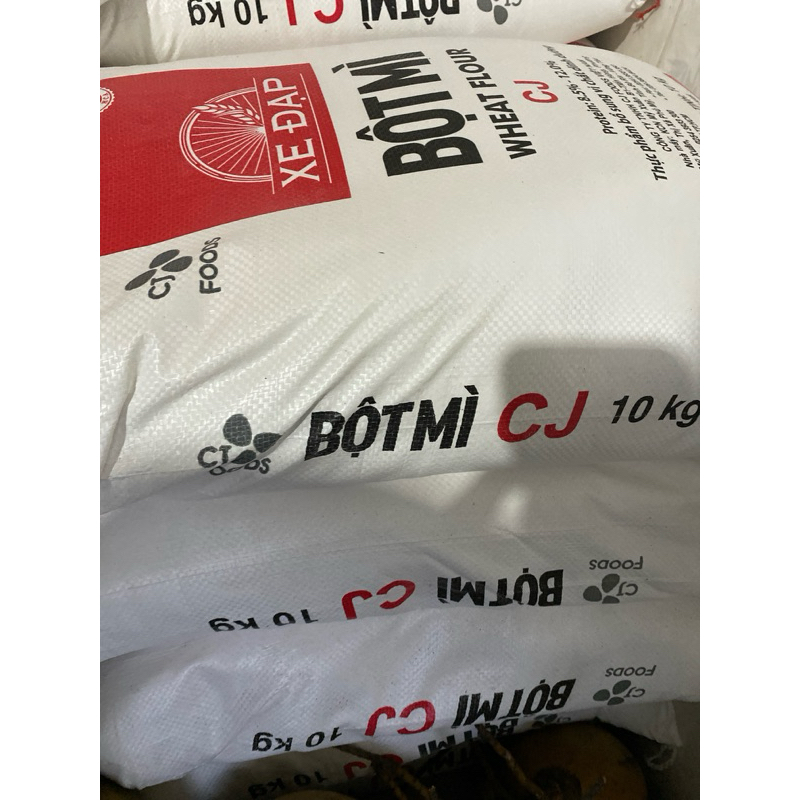 Bột mì đa dụng Xe Đạp loại 10kg, Bột mì Hàn Quốc  làm bánh mì, bánh bao, mì sợi, tôm gà tẩm bột..