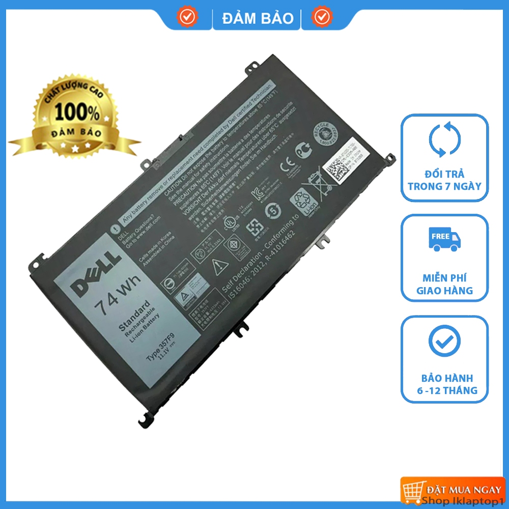 PIN ZIN Dell Inspiron 15 7000 7559 7557 7567 7566 5576 5577 357F9 74Wh ZIN