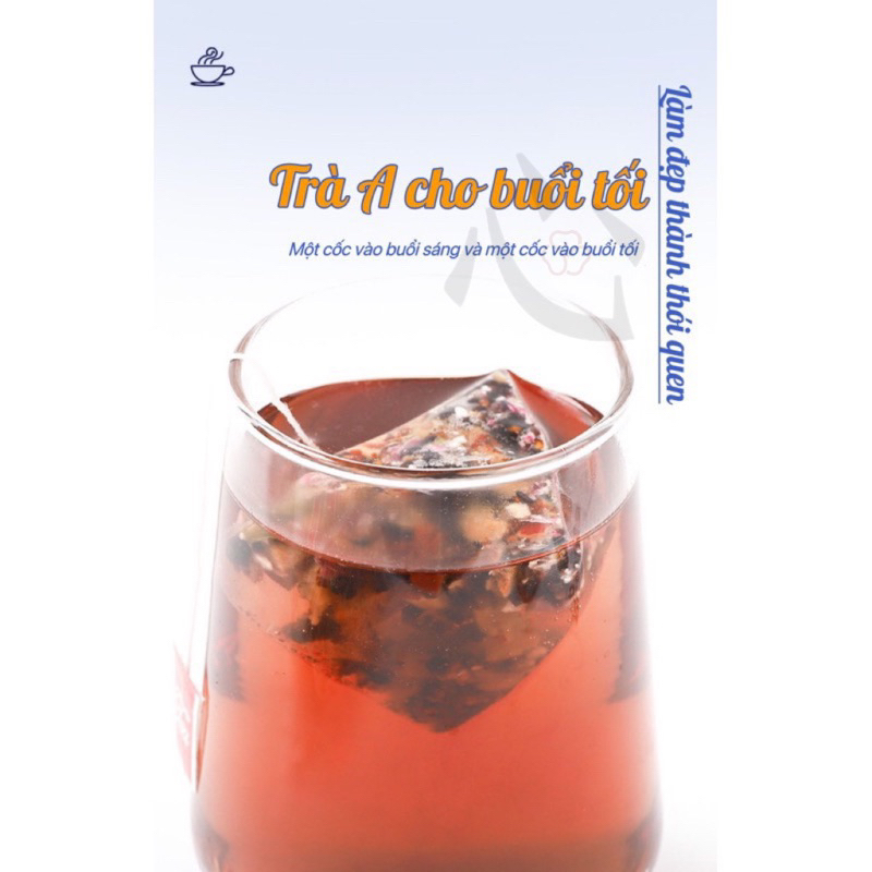 Set Trà "SÁNG C - TỐI A"  Giảm mỡ bụng nhanh gọn Da dẻ trắng sáng hãng Zaoyuan - Tảo Nguyên