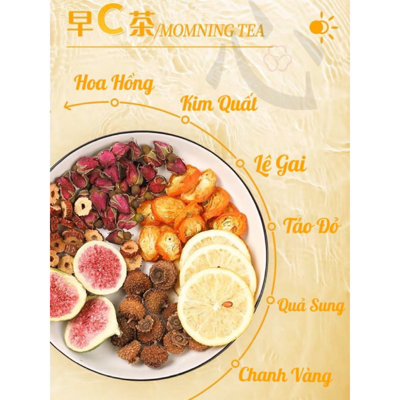 Set Trà "SÁNG C - TỐI A"  Giảm mỡ bụng nhanh gọn Da dẻ trắng sáng hãng Zaoyuan - Tảo Nguyên