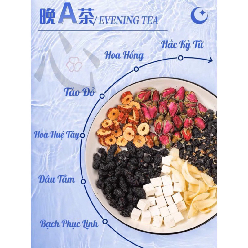 Set Trà "SÁNG C - TỐI A"  Giảm mỡ bụng nhanh gọn Da dẻ trắng sáng hãng Zaoyuan - Tảo Nguyên