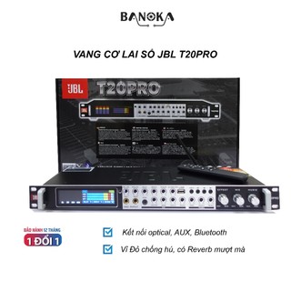 Vang cơ lai số JBL T20 Pro Vỉ Đỏ chống hú Reverb mượt mà có Điều khiển , có Cổng quang, Bluetooth râu dài