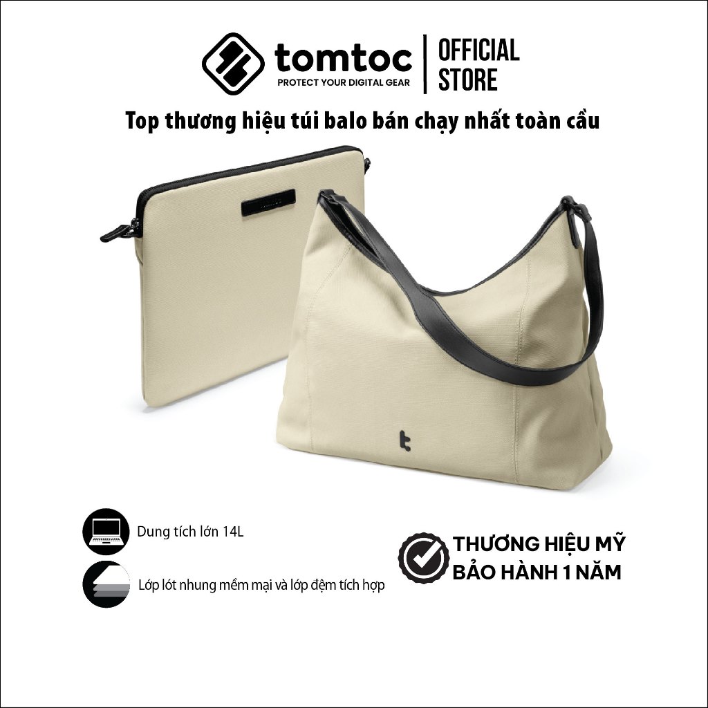 Túi xách và túi chống sốc TOMTOC (USA) Versatile-T28 Tote cho Macbook/ Laptop 14 inch