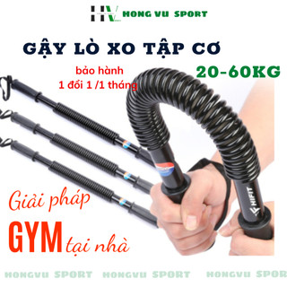 Gậy lò xo tập cơ tay 20kg 30kg 40kg 50kg gậy bẻ tập cơ tay - vai - ngực- bắp tay tại nhà cao cấp thép chống rỉ