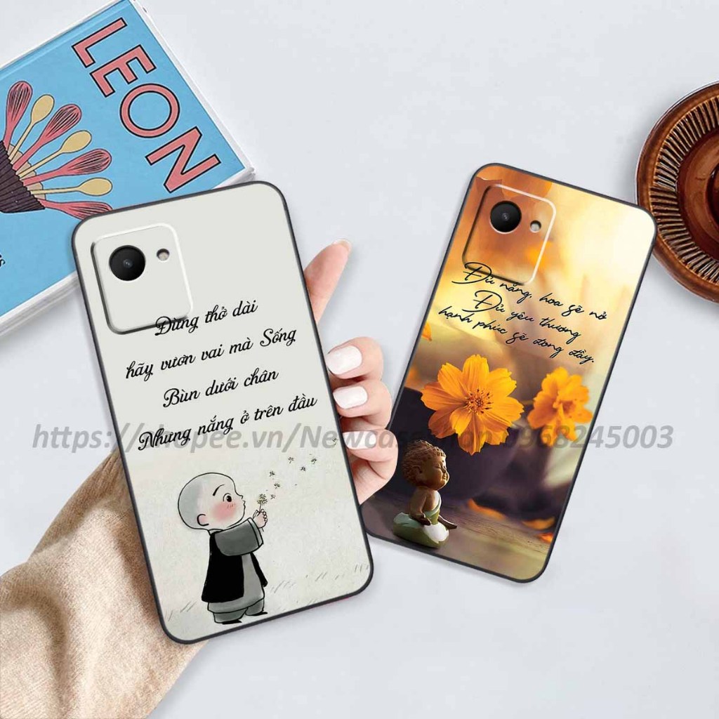 Ốp lưng Oppo Realme C30 / C30s in hình thư pháp,tâm an vạn sự an giản dị