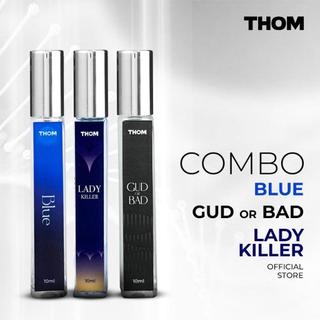  Combo 3 Nước hoa nam THOM - Gud Or Bad + Lady Killer + Blue  10ml x 3 chai  - Có Box làm quà 