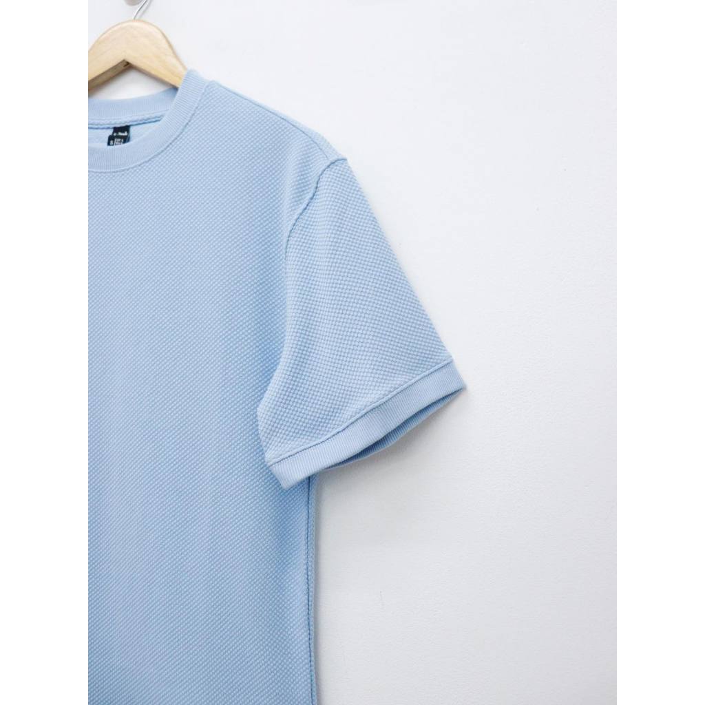 C3739 -  Áo sweater nam Polo cổ tròn tay ngắn trơn