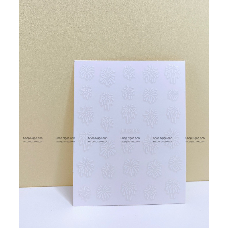 Tấm Sticker nhiều mẫu Khác Nhau Dùng Để Dán Móng Nail💅💅💅