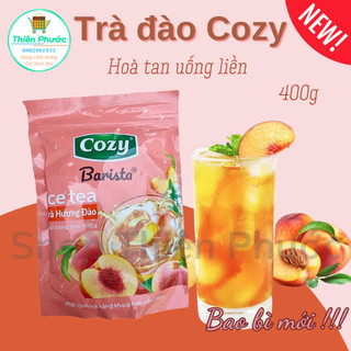 Trà cozy đào, bí đao, chanh gói 400g - đậm vị, pha nhanh, uống liền [sale dọn kho]