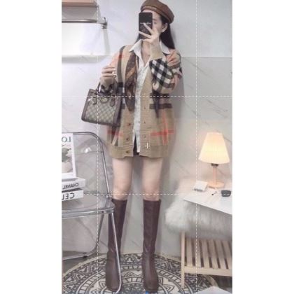 Áo Cardigan Len BBR Form Rộng Unisex Cao Cấp_Hàng Trend 2023