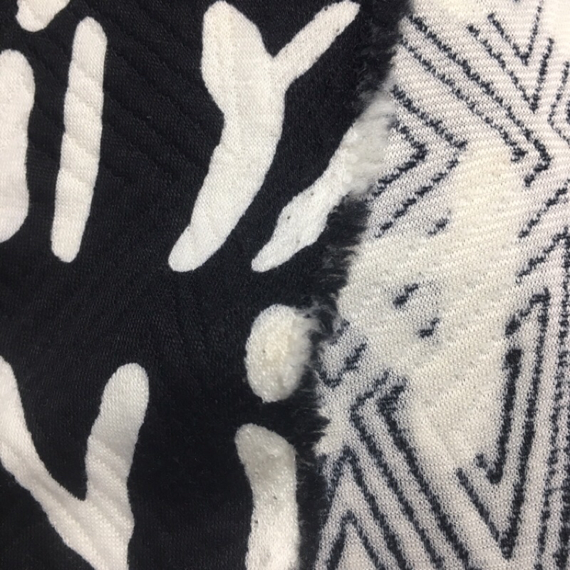 Vải chần bông chữ