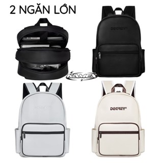 Balo Da Degrey Double 2 Ngăn Lớn Hàng Thêu, Khóa Kim Loại - Kamex backpack