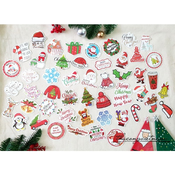 Sticker dán nổi ( Diecut), 50 sticker Capybara nhiều mẫu