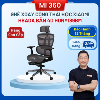 Ghế Xoay Công Thái Học Xiaomi HBADA Bản 4D HDNY189BM Chính Hãng