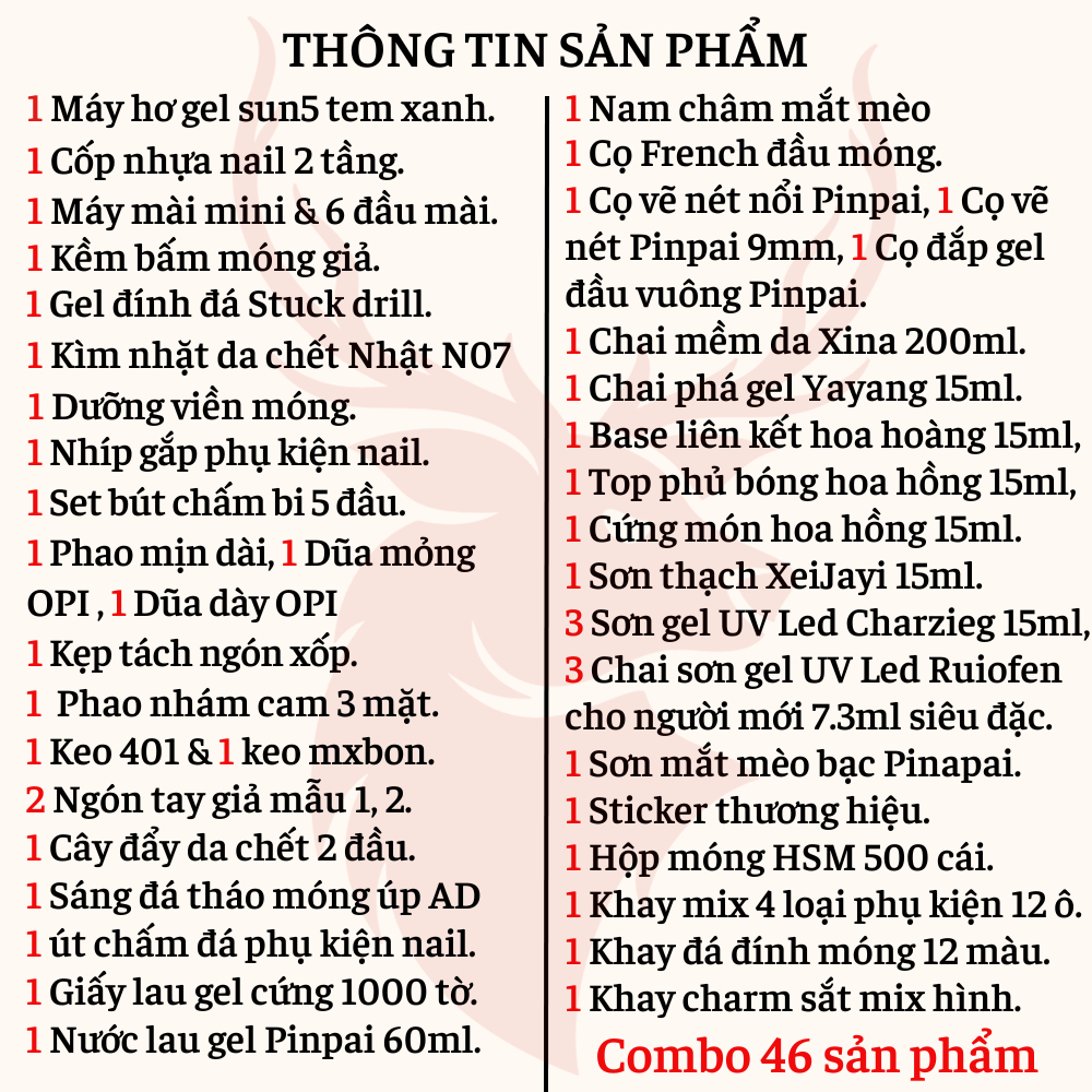 Combo nail bộ dụng cụ làm móng chính hãng, Set đồ làm nail đầy đủ cốp đựng cá nhân cơ bản nâng cao tại nhà chuyên nghiệp