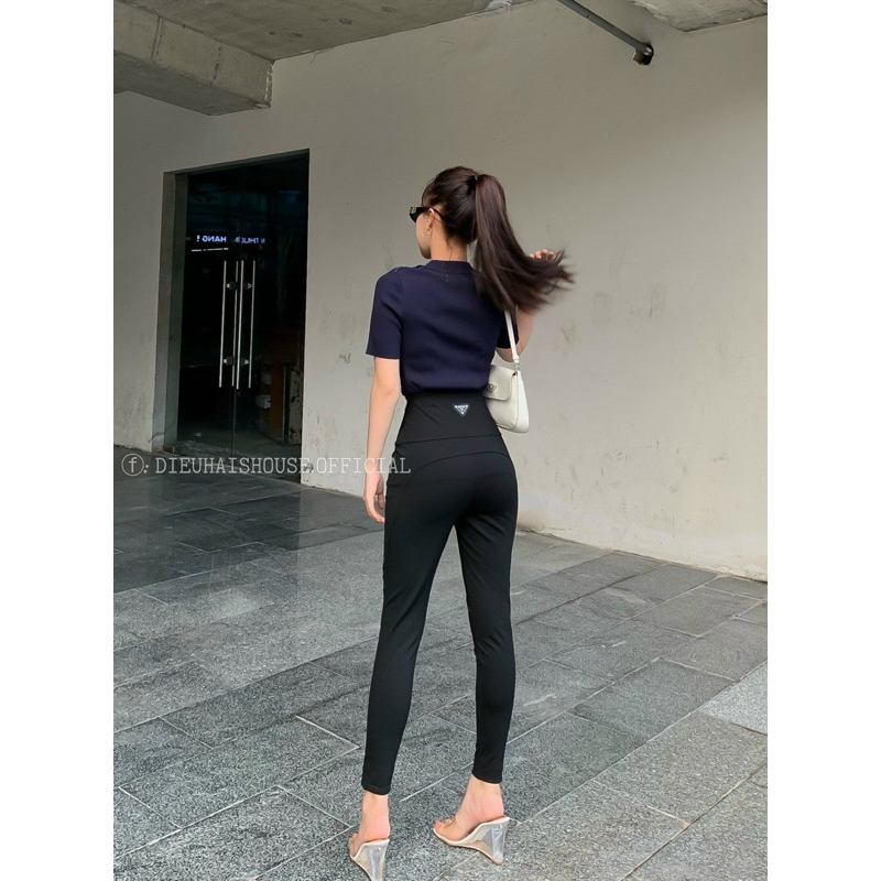 QUẦN LEGGING PADA CẠP CAO CO GIÃN MẠNH HÀNG QC MS26756