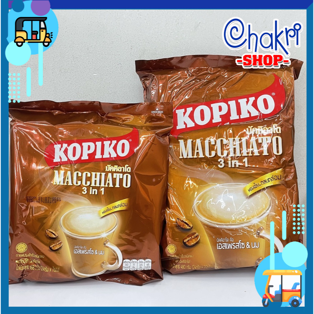 Cà phê hòa tan Kopiko Macchiato 3in1 Thái Lan