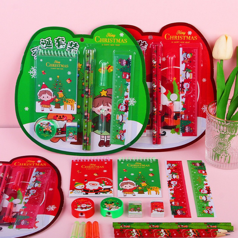 Sét quà 8 chi tiết, Bộ đồ dùng học tập 8 món, Sét Quà Tặng Cho Bé