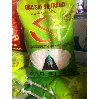Gạo đặc sản sóc trăng st25 bao 5kg