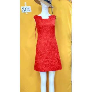 đầm họa tiết gấm size S. S801