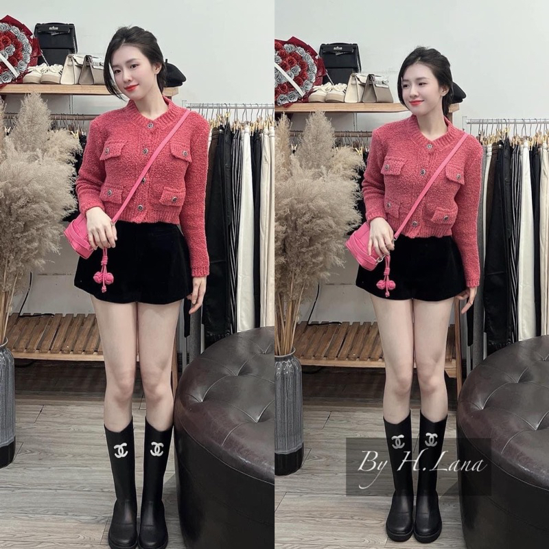 ÁO KHOÁC LEN GẠO 2 NẮP TÚI