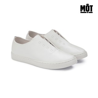 Giày Một da xám nhẹ có dây