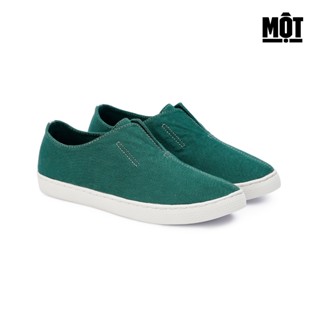 Giày Một vải xanh lá cây không dây