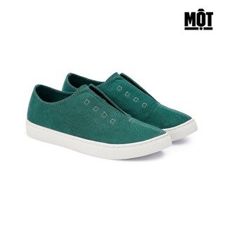Giày Một vải xanh lá cây có dây