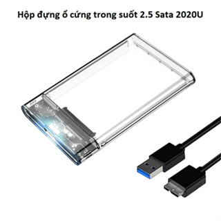 Box Ổ Cứng 2.5 inch Trong Suốt USB 3.0 , Loại Cao Cấp, Bảo Hành 12 Tháng, Gắn Được Ổ Cứng 2Tb